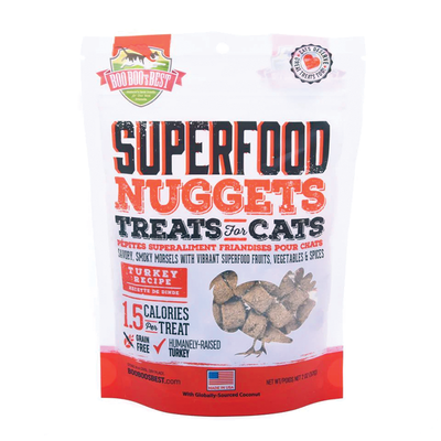 Boo Boo's Best SuperFood Nuggets Turkey Recipe Cat Treats