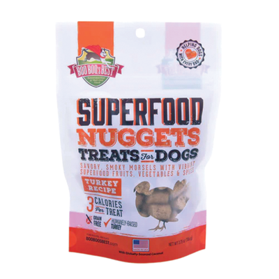Boo Boo's Best SuperFood Nuggets Turkey Recipe Dog Treats