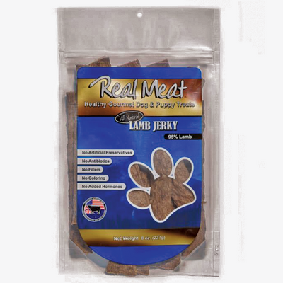 The Real Meat Lamb Jerky Treats 8oz