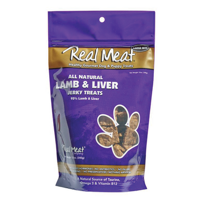 The Real Meat Lamb & Liver Jerky Treats 12oz