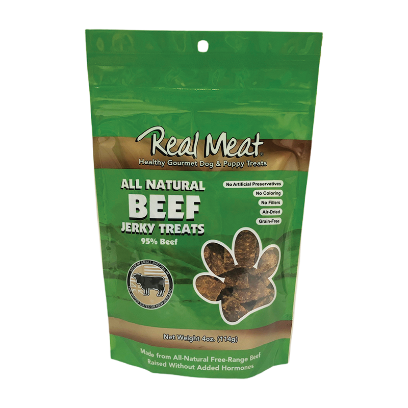 The Real Meat Company Beef Jerky Treats 4oz