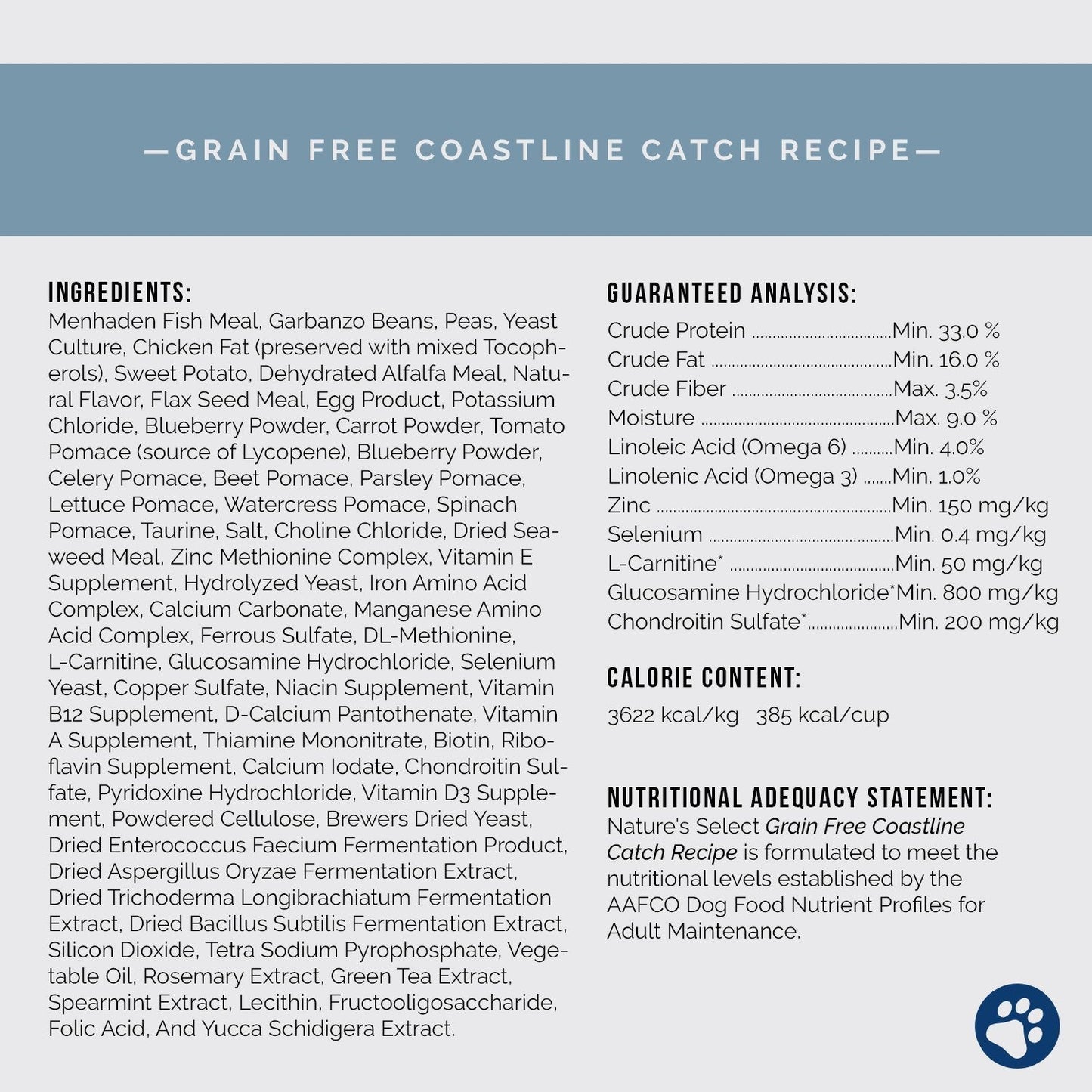 Coastline Catch Recipe - Grain Free White Fish