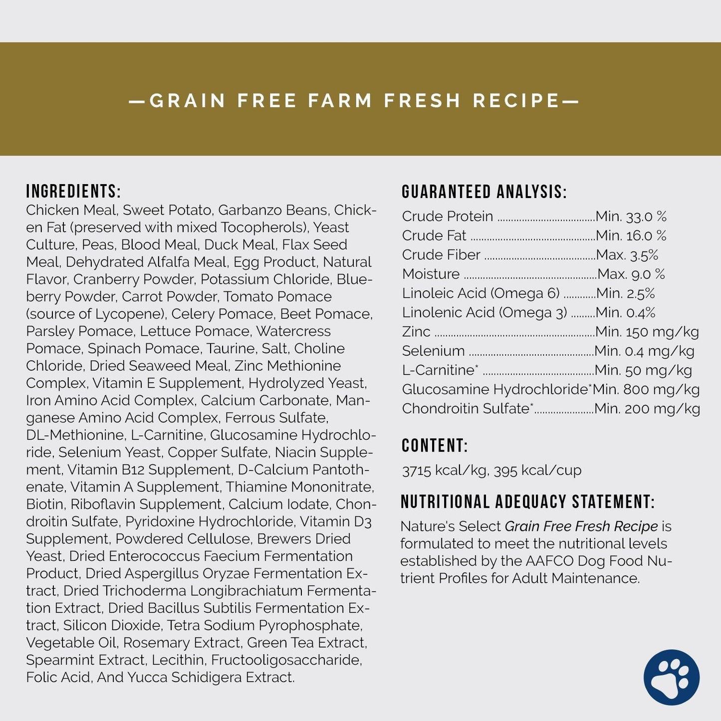 Farm Fresh Recipe - Grain Free Chicken