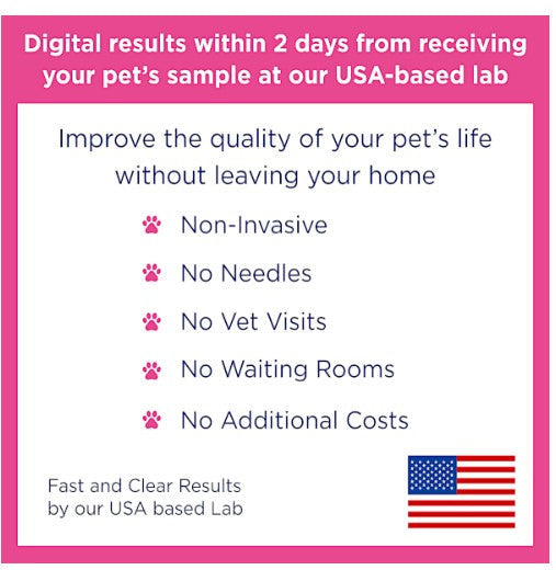 UCARI Pet Intolerance Kits are Easy to Use and are non-invasive.
