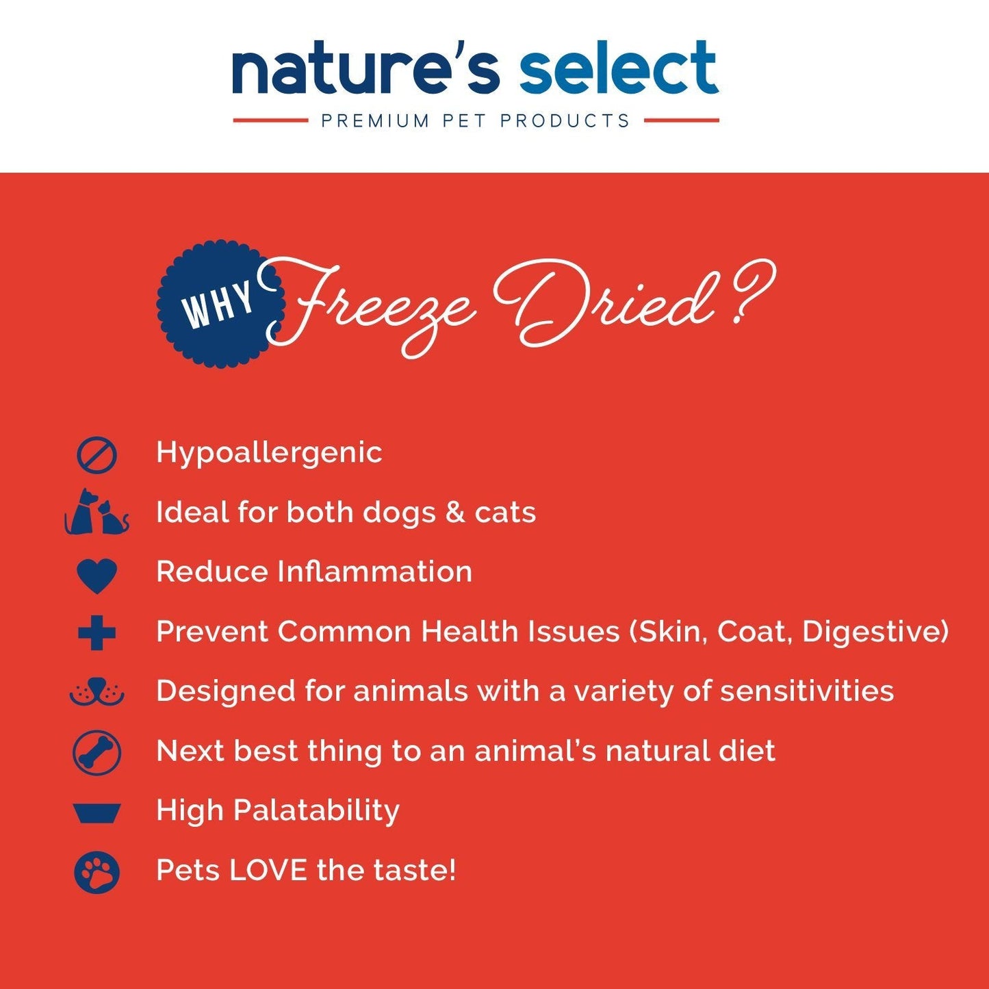Nature's Select Freeze Dried Treats are Great for Dogs & Cats